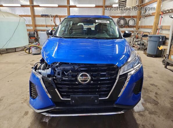 3N1CP5BV5ML545332 2021 NISSAN KICKS Blue Դիմացի տեսք