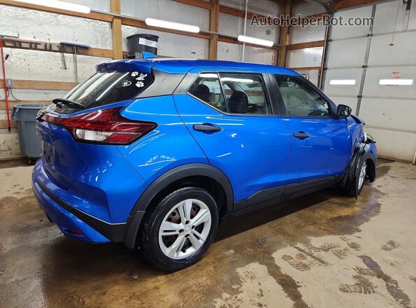 3N1CP5BV5ML545332 2021 NISSAN KICKS Blue Հետևի աջ