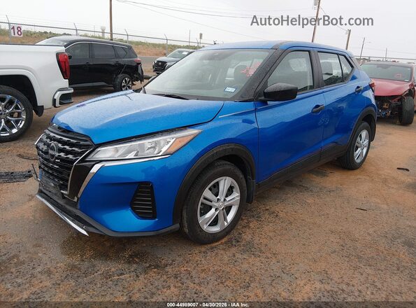 3N1CP5BV9RL594749 2024 NISSAN KICKS Blue წინა მარცხენა ხედი სამი მეოთხედიდან