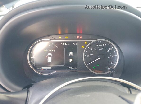 3N1CP5CU3KL511523 2019 NISSAN KICKS Black ხელსაწყოთა პანელის ხედი