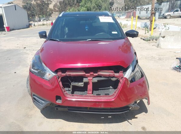3N1CP5CU7KL549031 2019 NISSAN KICKS Red Widok deski rozdzielczej