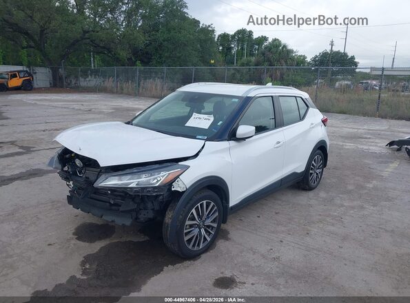 3N1CP5CV0ML549657 2021 NISSAN KICKS White Передня ліва чверть