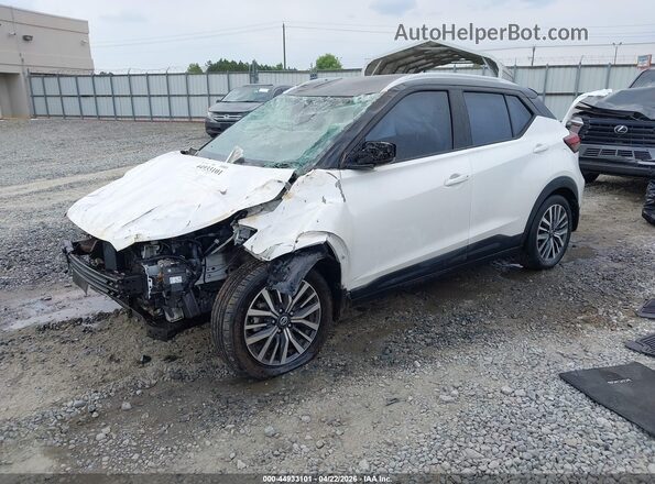 3N1CP5CV6ML470686 2021 NISSAN KICKS White Передня ліва чверть