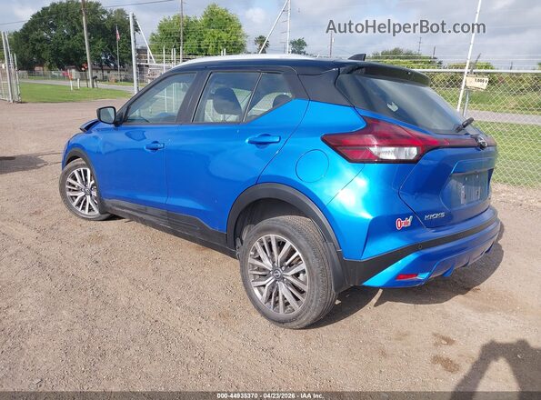 3N1CP5CV9PL551220 2023 NISSAN KICKS Blue Trasero izquierdo