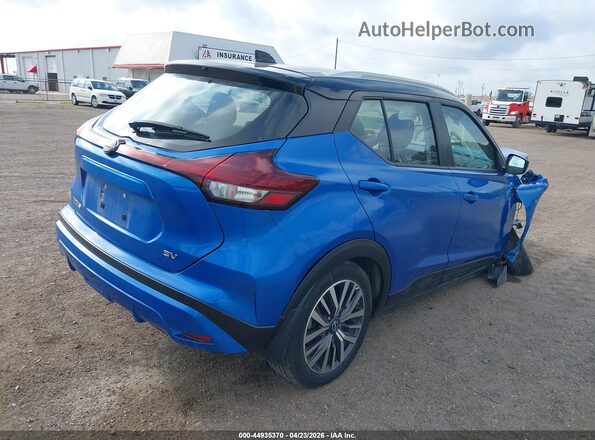 3N1CP5CV9PL551220 2023 NISSAN KICKS Blue Trasero derecho