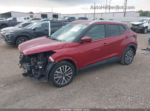 3N1CP5CVXPL488628 2023 NISSAN KICKS Burgundy Przód lewy