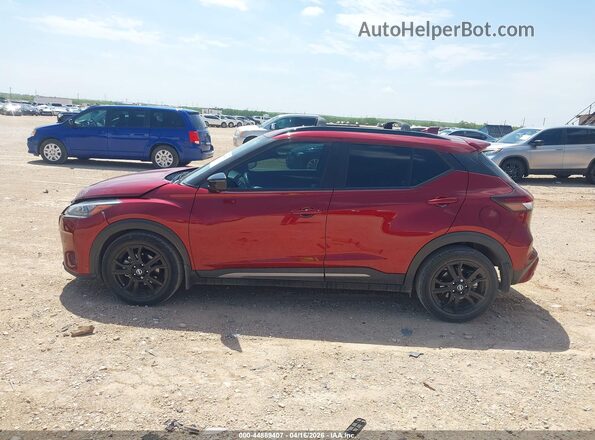 3N1CP5DV0ML561970 2021 NISSAN KICKS Бордовый Панорамный вид салона 360°