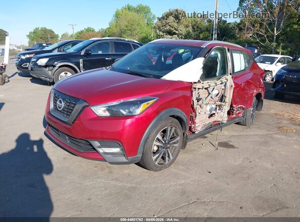 3N1CP5DV2LL530945 2020 NISSAN KICKS Красный Передняя левая четверть
