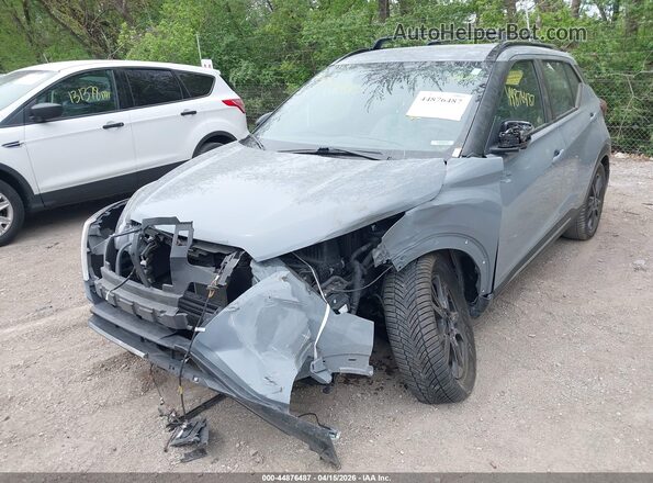 3N1CP5DV5PL477633 2023 NISSAN KICKS Gray Front view