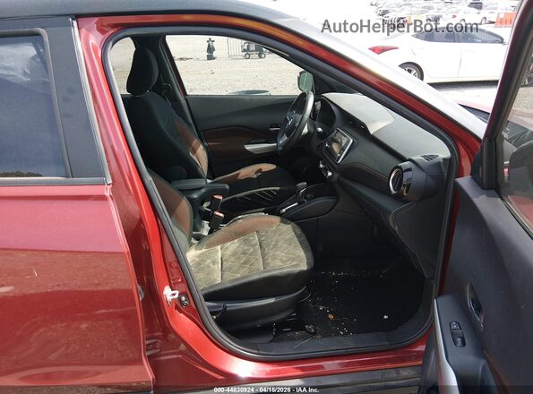 3N1CP5DV7LL545750 2020 NISSAN KICKS Maroon Widok wnętrza z przodu