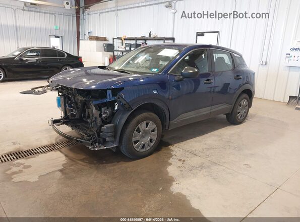 3N8AP6BBXSL376605 2025 NISSAN KICKS Blue Առջևի ձախ երեք քառորդ տեսարան