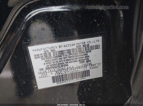 3N8AP6CA7SL321244 2025 NISSAN KICKS Black 