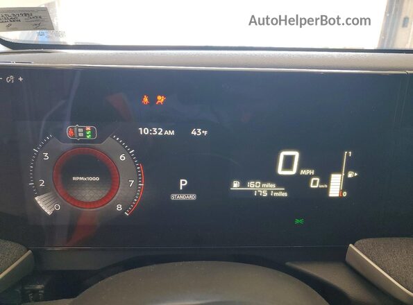 3N8AP6CB1TL379893 2026 NISSAN KICKS Белый Вид щитка приборов