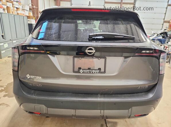 3N8AP6CB9SL399730 2025 NISSAN KICKS Charcoal Rear view