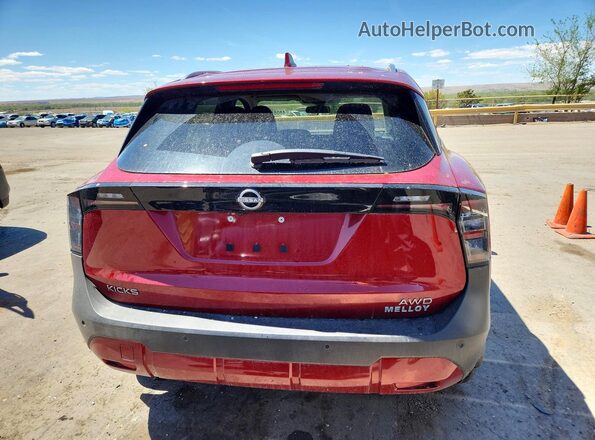 3N8AP6CB9SL406708 2025 NISSAN KICKS Red Widok z tyłu