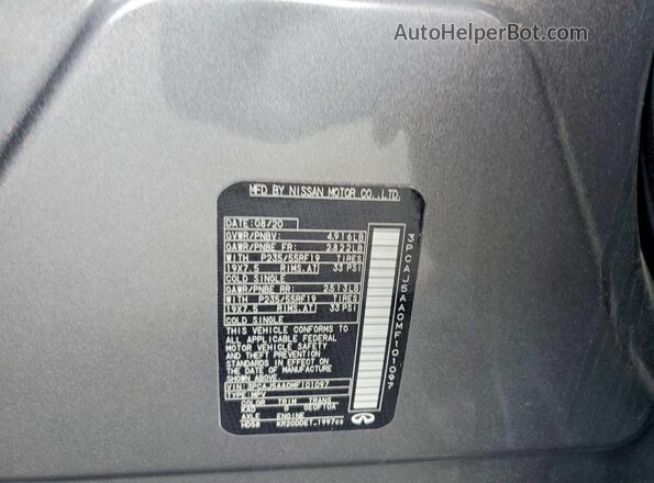 3PCAJ5AA0MF101097 2021 INFINITI QX50 Gray Vista del compartimento del motor