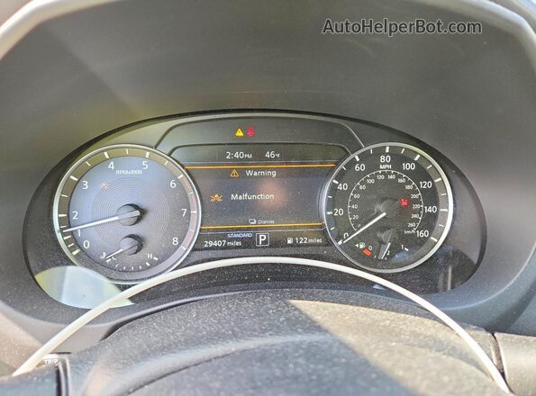 3PCAJ5AB3NF118244 2022 INFINITI QX50 Gray ხელსაწყოთა პანელის ხედი