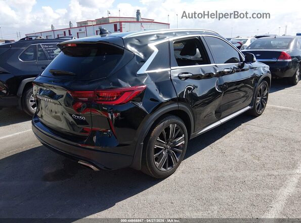 3PCAJ5BA2NF118970 2022 INFINITI QX50 Black Задня права чверть