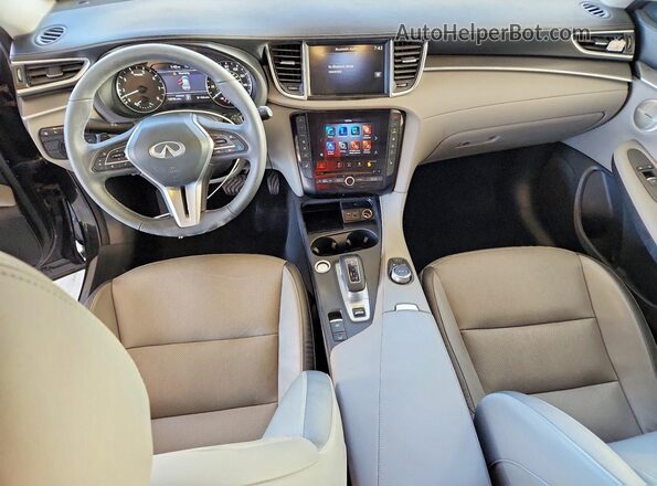 3PCAJ5BA8RF103010 2024 INFINITI QX50 Black Առջևի վահանակի տեսք