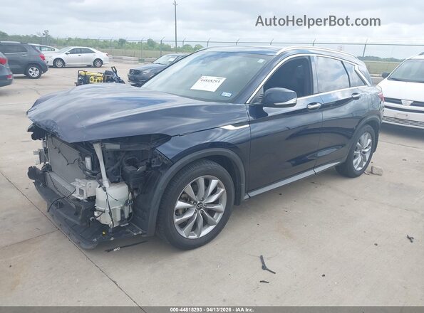 3PCAJ5BAXNF106372 2022 INFINITI QX50 Синий Передняя левая четверть