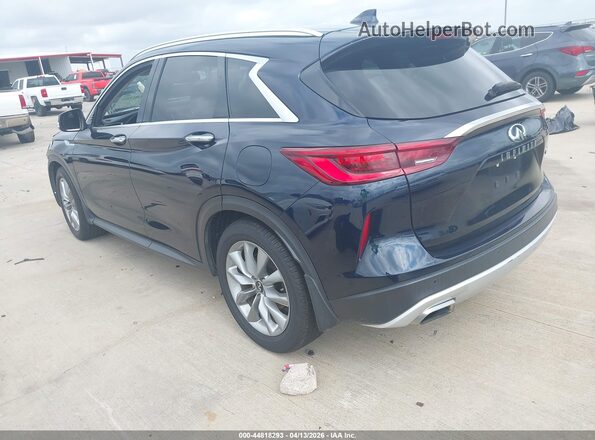 3PCAJ5BAXNF106372 2022 INFINITI QX50 Синий Задняя левая четверть