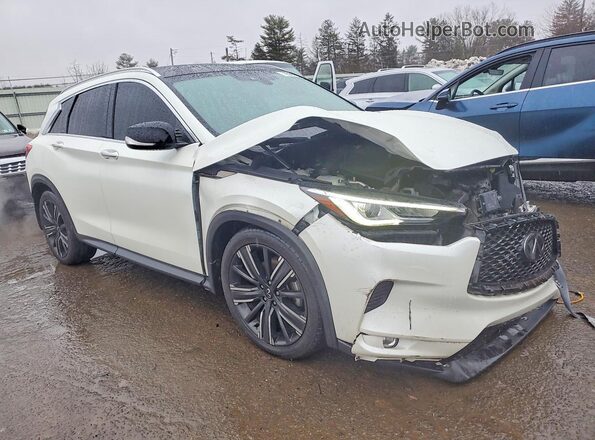 3PCAJ5BB6MF117652 2021 INFINITI QX50 Белый Передняя правая четверть