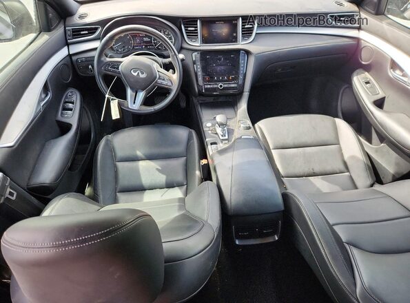 3PCAJ5BB8MF112758 2021 INFINITI QX50 Black Առջևի վահանակի տեսք