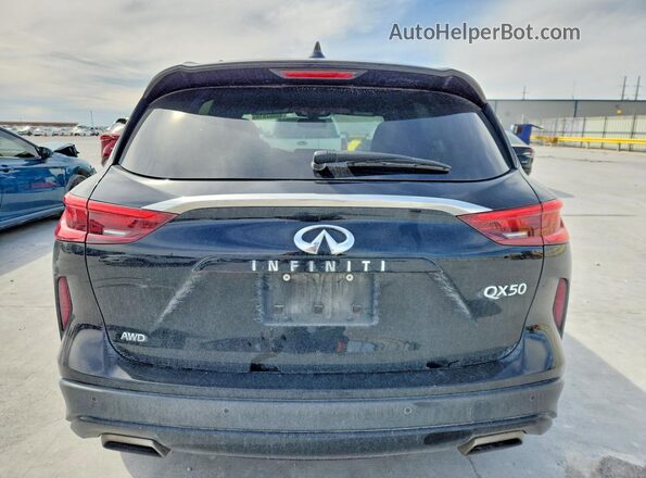 3PCAJ5BB8MF112758 2021 INFINITI QX50 Black Հետևի տեսք