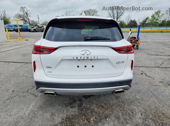 3PCAJ5BB9MF118696 2021 INFINITI QX50 White Rear view
