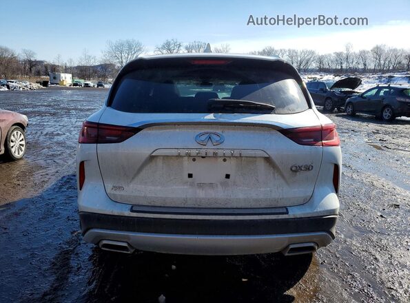 3PCAJ5BBXSF101712 2025 INFINITI QX50 White Հետևի տեսք