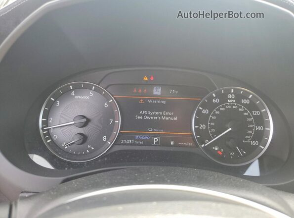 3PCAJ5DB0PF106437 2023 INFINITI QX50 White ხელსაწყოთა პანელის ხედი