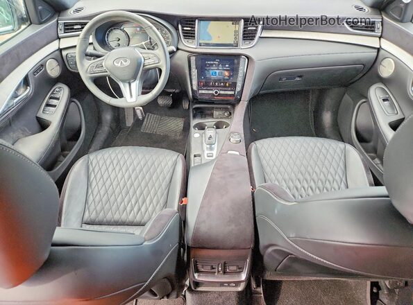 3PCAJ5DB2RF107348 2024 INFINITI QX50 Turquoise Вид панелі приладів