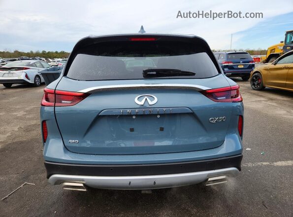3PCAJ5DB2RF107348 2024 INFINITI QX50 Turquoise Вид ззаду
