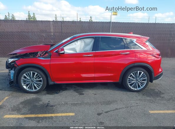 3PCAJ5DBXPF123360 2023 INFINITI QX50 Red Widok wnętrza 360 stopni