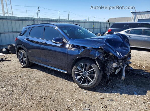 3PCAJ5FB0RF110469 2024 INFINITI QX50 Blue Front right