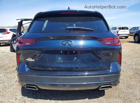 3PCAJ5FB0RF110469 2024 INFINITI QX50 Blue Rear view