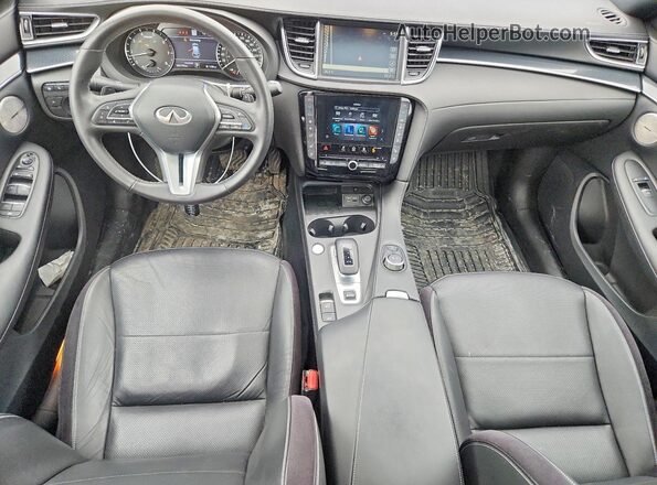 3PCAJ5FBXPF122612 2023 INFINITI QX50 Blue Առջևի վահանակի տեսք