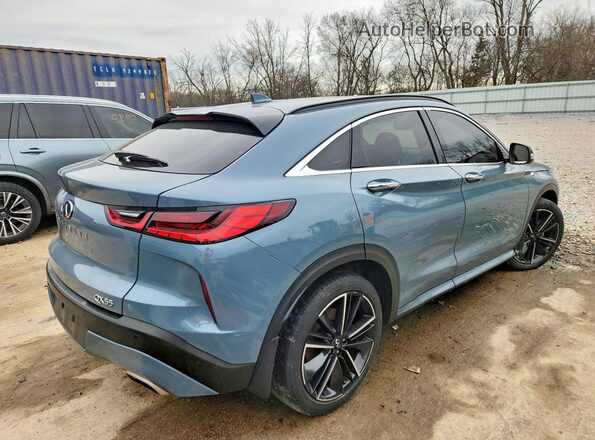 3PCAJ5J36NF111118 2022 INFINITI QX55 Blue Trasero derecho