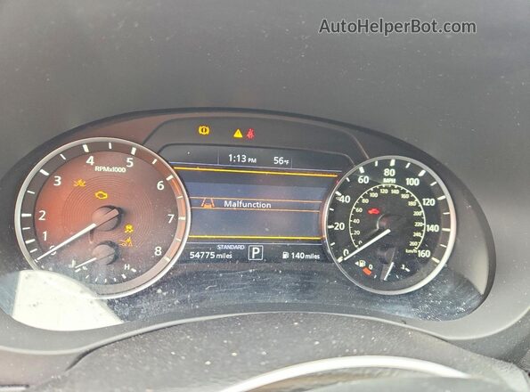 3PCAJ5J36NF111118 2022 INFINITI QX55 Blue Vista del cuadro de instrumentos