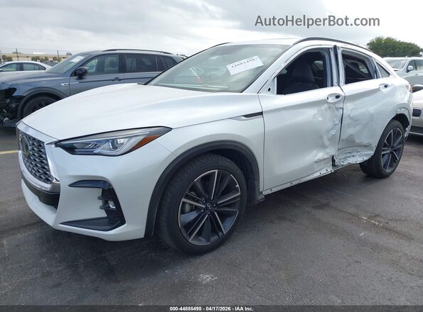 3PCAJ5JR6SF108591 2025 INFINITI QX55 White Vista tres cuartos delantera izquierda