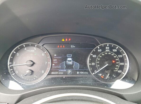 3PCAJ5JRXRF110418 2024 INFINITI QX55 Black Widok zestawu wskaźników