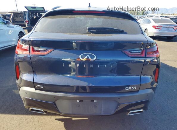3PCAJ5K30NF115390 2022 INFINITI QX55 Blue Vista trasera