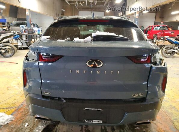 3PCAJ5K38NF100300 2022 INFINITI QX55 Gray Вид ззаду