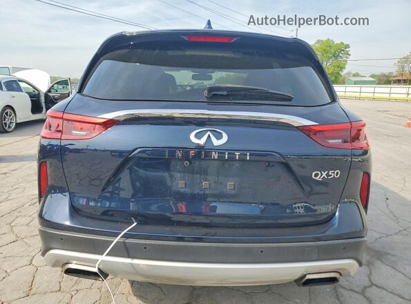 3PCAJ5M10KF145240 2019 INFINITI QX50 Blue Rear view
