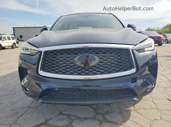 3PCAJ5M10KF145240 2019 INFINITI QX50 Blue Front view