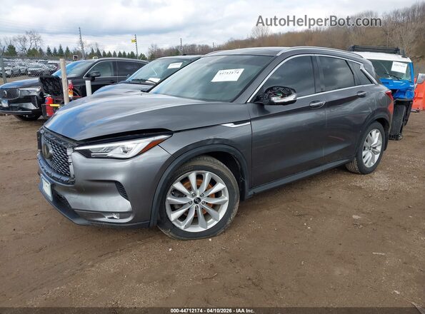 3PCAJ5M30KF126494 2019 INFINITI QX50 Серый Передняя левая четверть
