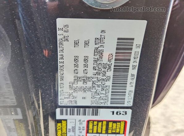 3TMLB5JNXTM239135 2026 TOYOTA TACOMA Gray Vista del compartimento del motor