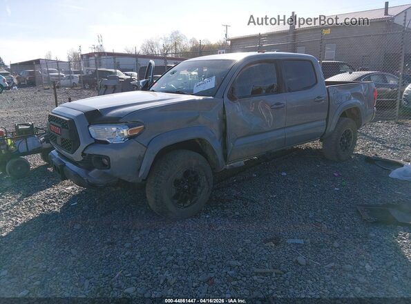 3TYCZ5AN3MT038680 2021 TOYOTA TACOMA Gray წინა მარცხენა ხედი სამი მეოთხედიდან