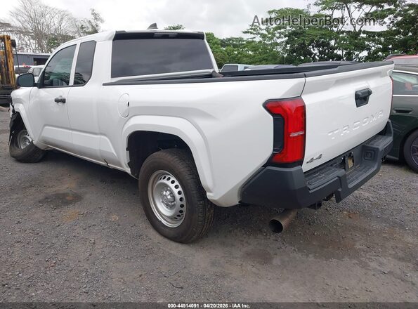 3TYJDAKN7ST014697 2025 TOYOTA TACOMA White Задня ліва чверть