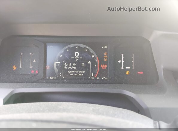 3TYKB5FN5ST019019 2025 TOYOTA TACOMA White Հետևի նստատեղերի տեսք